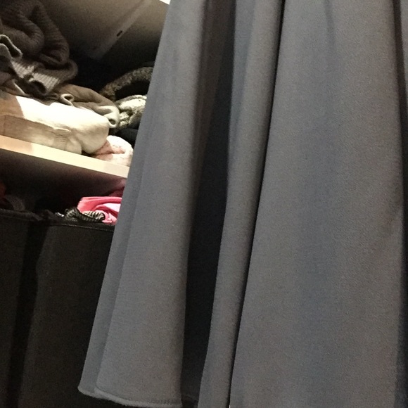 Criss Cross Seam Crepe Gown - Picture 9 of 14